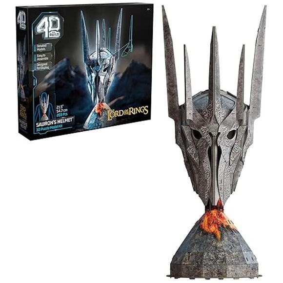 4D Build, Lord of the Rings Sauron Helmet 3D Puzzel Model Kit - Picture 2 of 6
